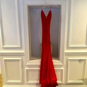 NEW -Allie B Dress FE3310 Size 8 Red Sequin Formal Mermaid Gown Party Prom